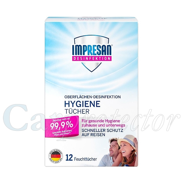 Hygiene-Tücher  "on the go", Desinfektions-Tücher